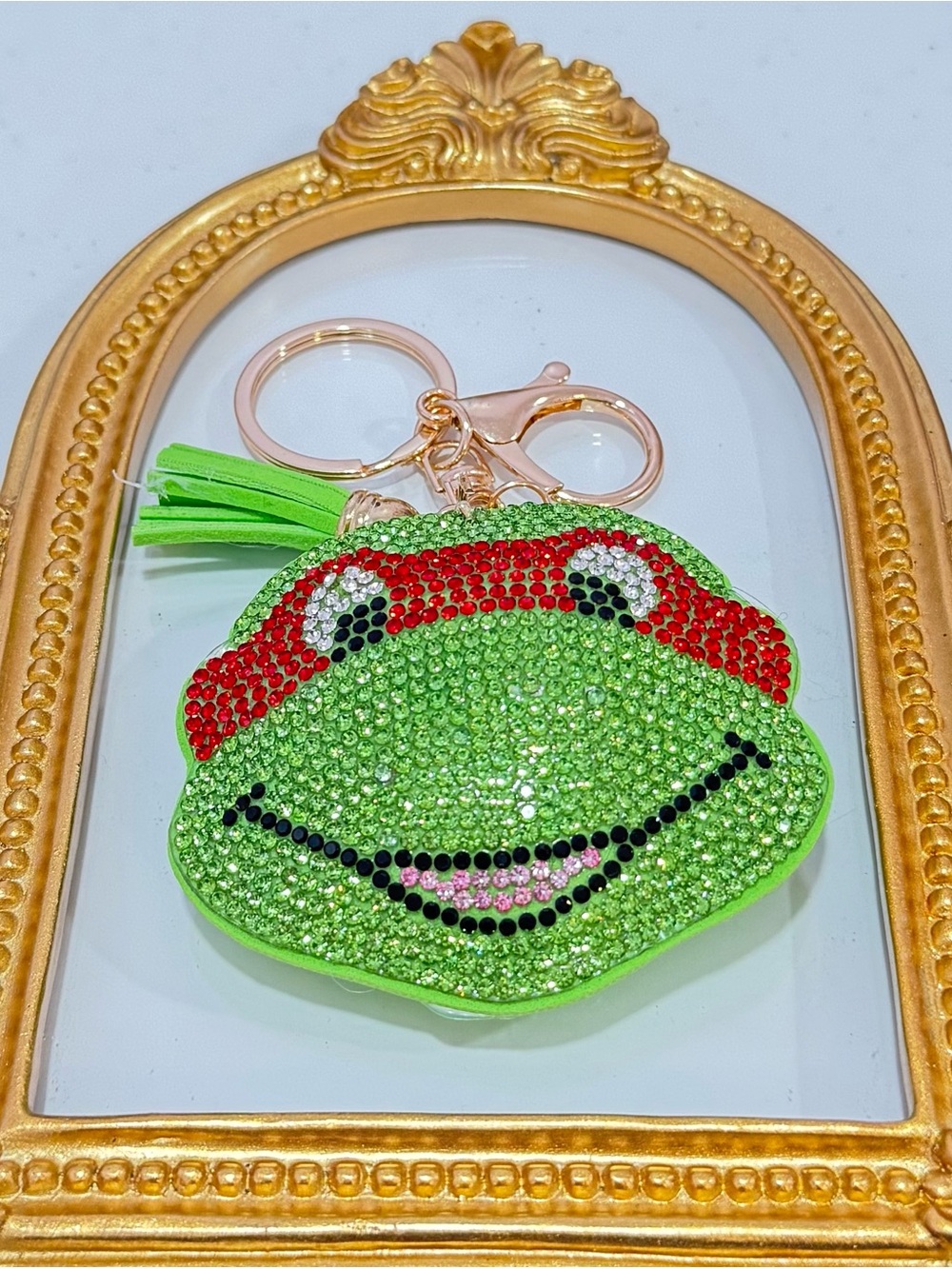 New Raphael Rhinestone Ninja Turtle Keychain - Picture 4 of 5